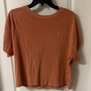 RVCA Women's Short Sleeve Tee in Rust